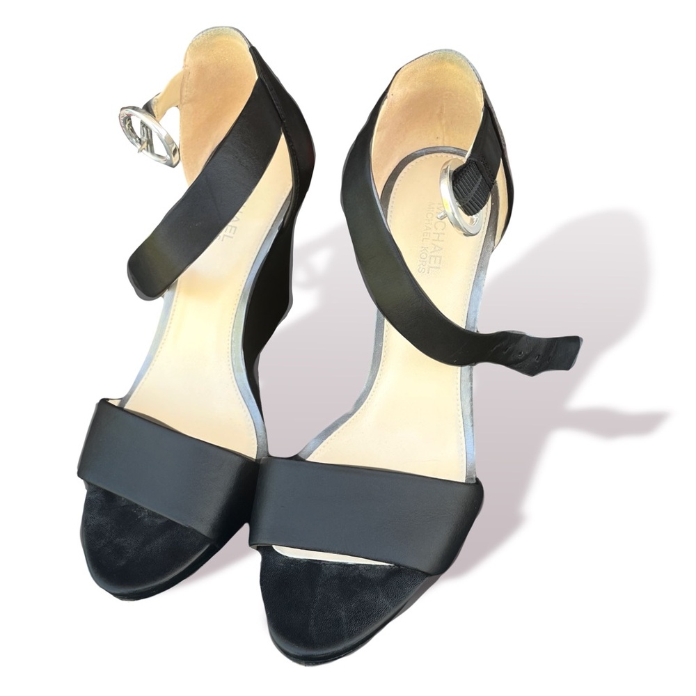 Michael Kors Black and Silver Heels